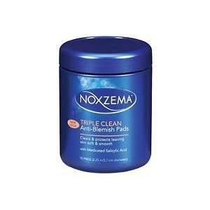   Noxzema Triple Clean Anti Blemish Pads 90 Ct (Quantity of 5) Beauty