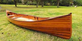 NEW CEDAR STRIP GRANDE CANOE WOODEN BOAT 16 FOR SALE  