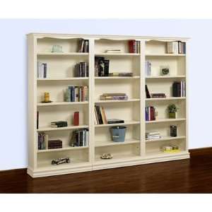  Tall 3 Piece Wall Bookcase in Pearl White Size 72 Furniture & Decor