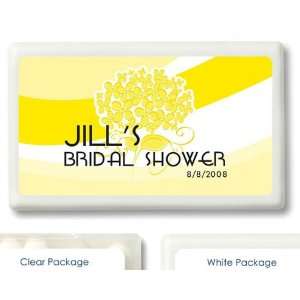  Wedding Favors Yellow Bouquet Design Personalized Mint 
