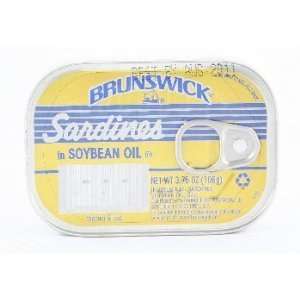 Brunswick Sardines in Soybean Oil, 3.75 Oz   25 Pack  