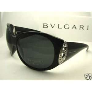  Authentic BVLGARI Black Sunglasses 8017B   501/87 *NEW 