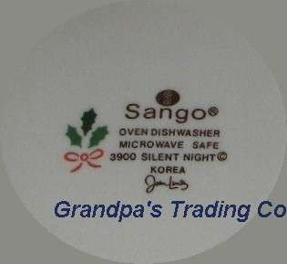 Sango SILENT NIGHT Mug Winter Snow Scene 3900 Christmas  