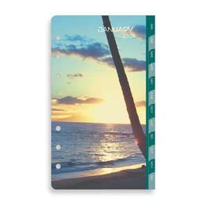 Day Timer Portable Coastlines 2 Page Per Month Tabbed Calendars 