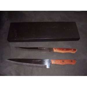   Maxam Steel 2 Knife Set Box French Chef Carving 