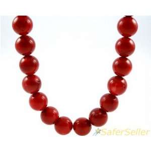 New Natural Large Chunky Genuine Coral Necklace 