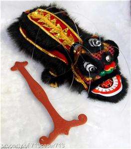Chinese Black Kung Fu Dragon Lion Dance Puppet Toy NEW  