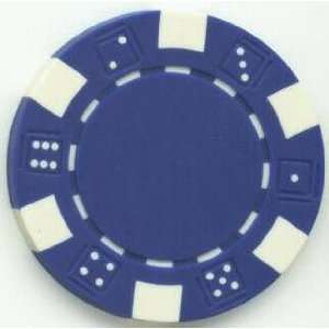  Blue Dice Mold 11.5 Gram Clay Composite Poker Chips (Set 