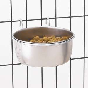 ProSelect Stainless Steel Hanging Dog Bowl LG 48oz  