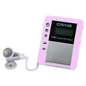  Craig Electronics 512MB Digital  Player with SD Slot, Pink  