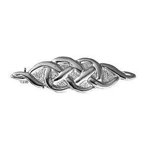   Jewellery Workshops Silver 11x38mm Celtic knot design Brooch Jewelry