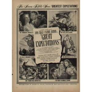 movie ad, starring John Mills, and Valerie Hobson, with Bernard Miles 