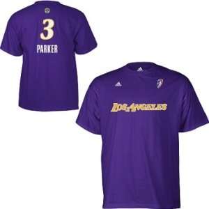  Candace Parker LA Sparks Adidas Name & Number T Shirt 
