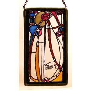  Charles Rennie Mackintosh Rose Panel in Stained Glass 