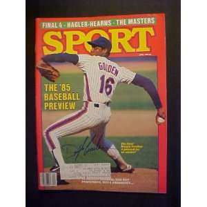 Dwight Gooden New York Mets Autographed April 1985 Sport Magazine