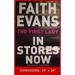 FAITH EVANS The First Lady 24x36 Poster