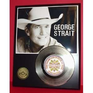 George Strait 24kt Gold Record LTD Edition Display ***FREE PRIORITY 