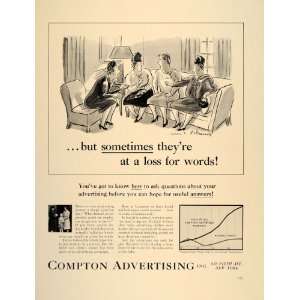   Ad Compton Advertising Agency Helen E. Hokinson   Original Print Ad