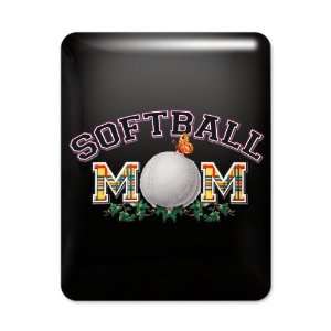  iPad Case Black Softball Mom With Ivy 