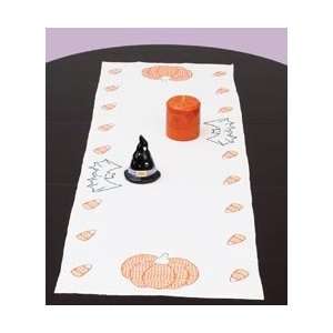 Jack Dempsey Stamped Table Runner/Scarf 15X42 Halloween; 2 Items 