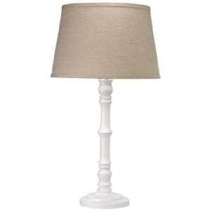  Jamie Young Longshan White Cast Metal Table Lamp: Home 