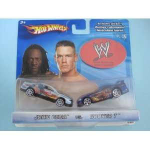 John Cena Vs. Booker T Diecast Cars with Stickers WWE