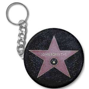 Creative Clam John Forsythe Hollywood Star 2.25 Inch Button Style Key 
