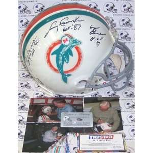 Larry Csonka, Bob Griese & Don Shula Autographed/Hand Signed Miami 