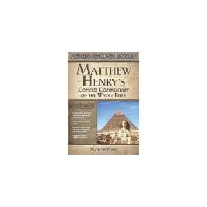  Matthew Henrys Concise Commentary on the Whole Bible 