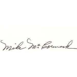  Mike McCormack Signed Index Card Great For Framing Sports 