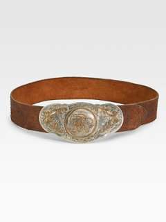 Ralph Lauren Collection   Distressed Leather Belt    