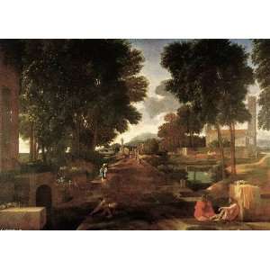  Hand Made Oil Reproduction   Nicolas Poussin   32 x 22 