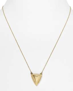 House of Harlow 1960 Engraved Pyramid Pendant Necklace, 18 