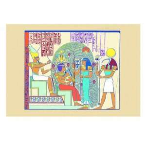  Atum, Ramses II and Sefekh by J. Gardner Wilkinson, 32x24 