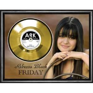  Rebecca Black Friday Framed Gold Record A3 Musical 