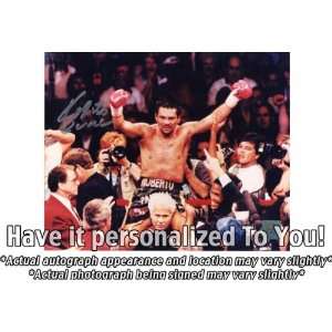 Roberto Duran Middleweight Champion Personalized Autographed 16x20 