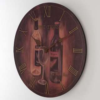 FirsTime™ PasTyme Wine Cellar Wall Clock