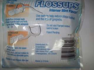 Flossups Gum Stimulator and Pick 2 x 50pc mint Flavor  