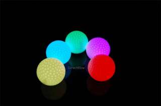 Set of 4 Litecubes RAINBOW Light up LED Golf Balls 022099175056  