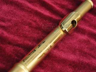 Satin Gold Plated C Flute Offset G Closed Holes NEW Italian pads with 