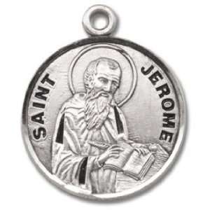 St. Jerome   Sterling Silver Medal (20 Chain)