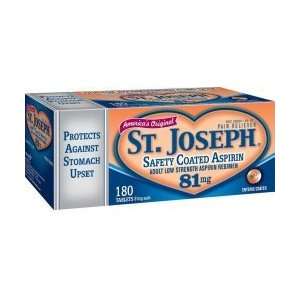 St. Joseph Safety Coated Aspirin 81mg   180 Tablets