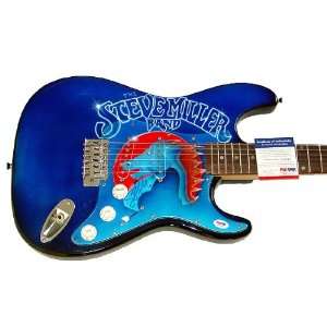 Steve Miller Autographed Signed Custom Airbrush Guitar PSA DNA
