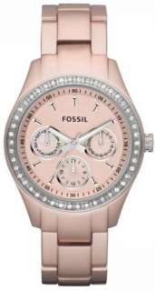 Fossil Stella Pink Aluminum Ladies Watch ES2975  