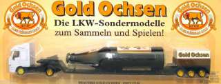 GOLD OCHSEN GERMAN BEER TRUCK IVECO STRALIS LOW LOADER WITH BOTTLE 1 