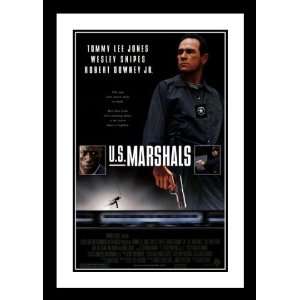   Marshals Framed and Double Matted 32x45 Movie Poster Wesley Snipes