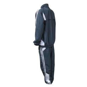   Three Stripe Men S Soccer Basic Track Suit Jacket Pant Top Gray White