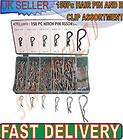 150Pc HAIR PIN AND R CLIP ASSORTMENT, COTTER PIN, HITCH PINS **PACKED 