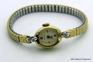 Vintage 14k Diamond Gold Hamilton Watch 17 Jewel Estate  