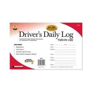RoadPro RPTLB Drivers Daily Log Book with 31 Triplicate Sets (Carbon 